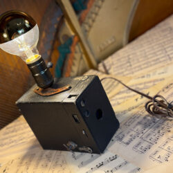 Photograph of Antique Brownie Camera Lamp